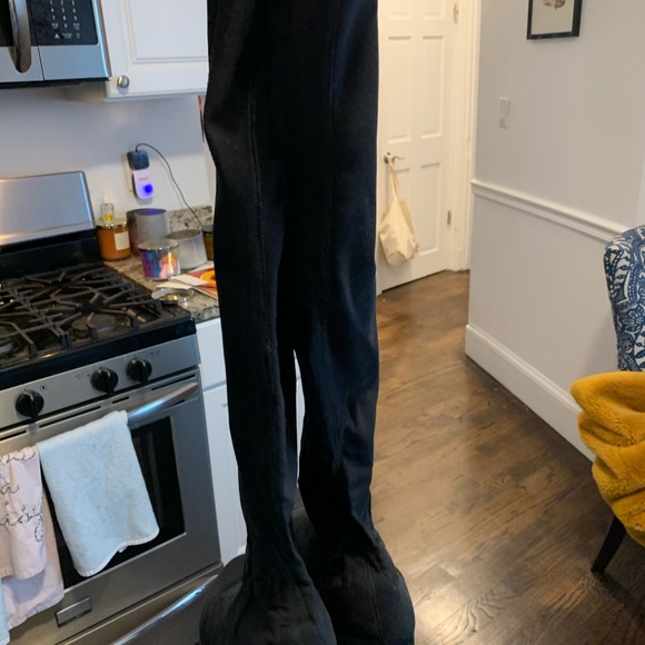 Stuart Weitzman Black Suede Over-the-knee boots - Picture 3 of 4